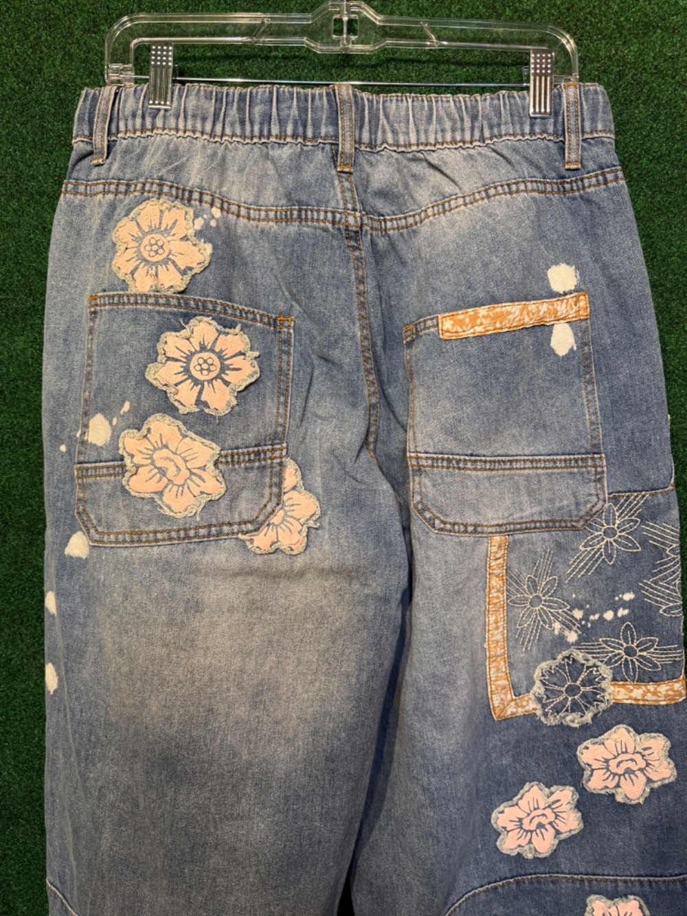 1039 New Oli&Hali Dream Vintage Bloom Patchwork Jeans - Picture 11 of 12